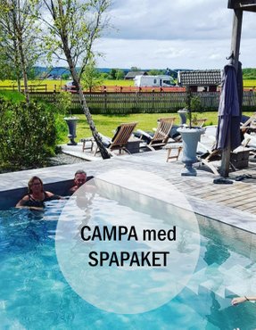 Spapaket för campare - Spa & Ställplats på Hotell & SPA Lögnäs Gård mellan Båstad & Laholm i södra Halland 