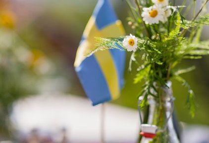 Fira Nationaldagen 6 juni på Hotell & SPA Lögnäs Gård mellan Båstad & Laholm i södra Halland